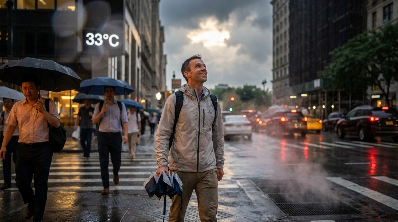 炎夏濕熱午後雷雨不斷：都市通勤族的清爽抗悶攻略，告別黏膩肌膚痛點