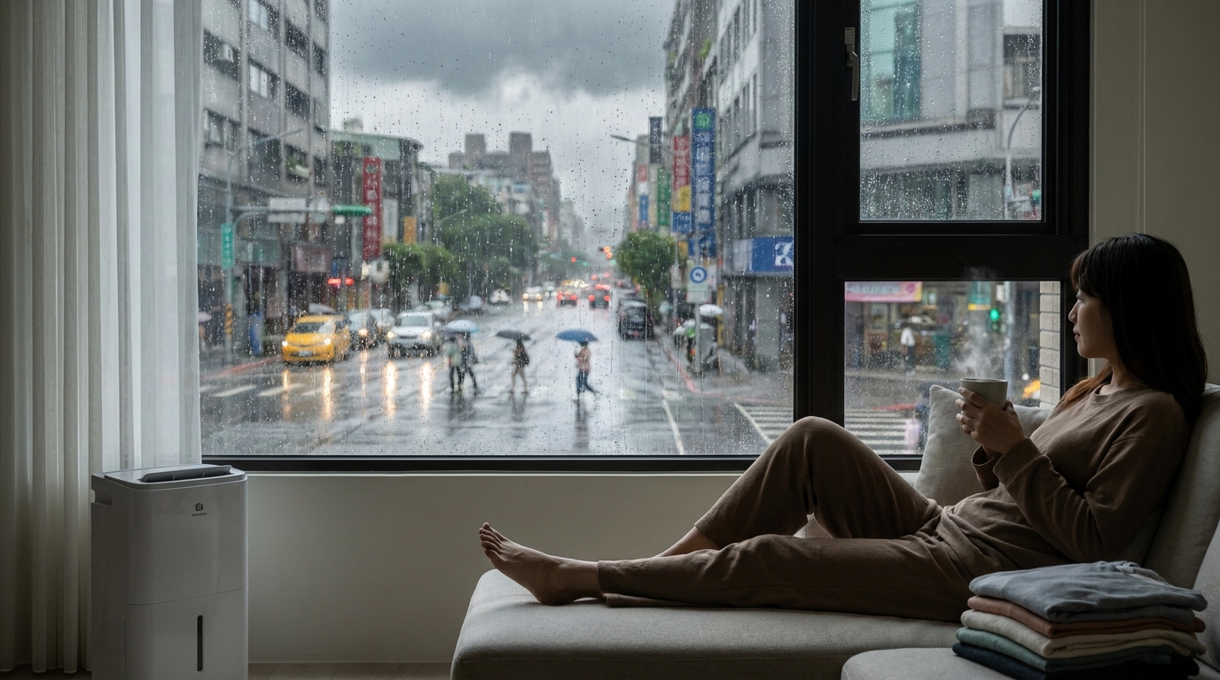 潮濕多雨季，上班族與居家者如何擺脫濕黏不適，維持身心乾爽？