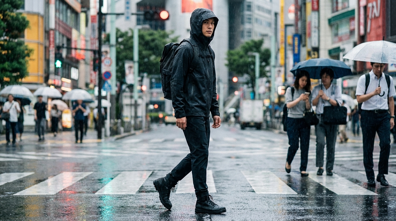 梅雨季、通勤族、告別濕黏不適：從頭到腳的雨季機能穿搭指南
