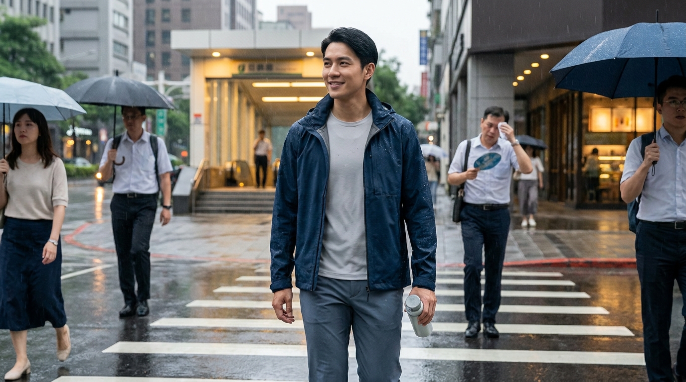 濕熱梅雨季,都市通勤族告別黏膩悶熱:機能穿搭打造清爽有氧生活!