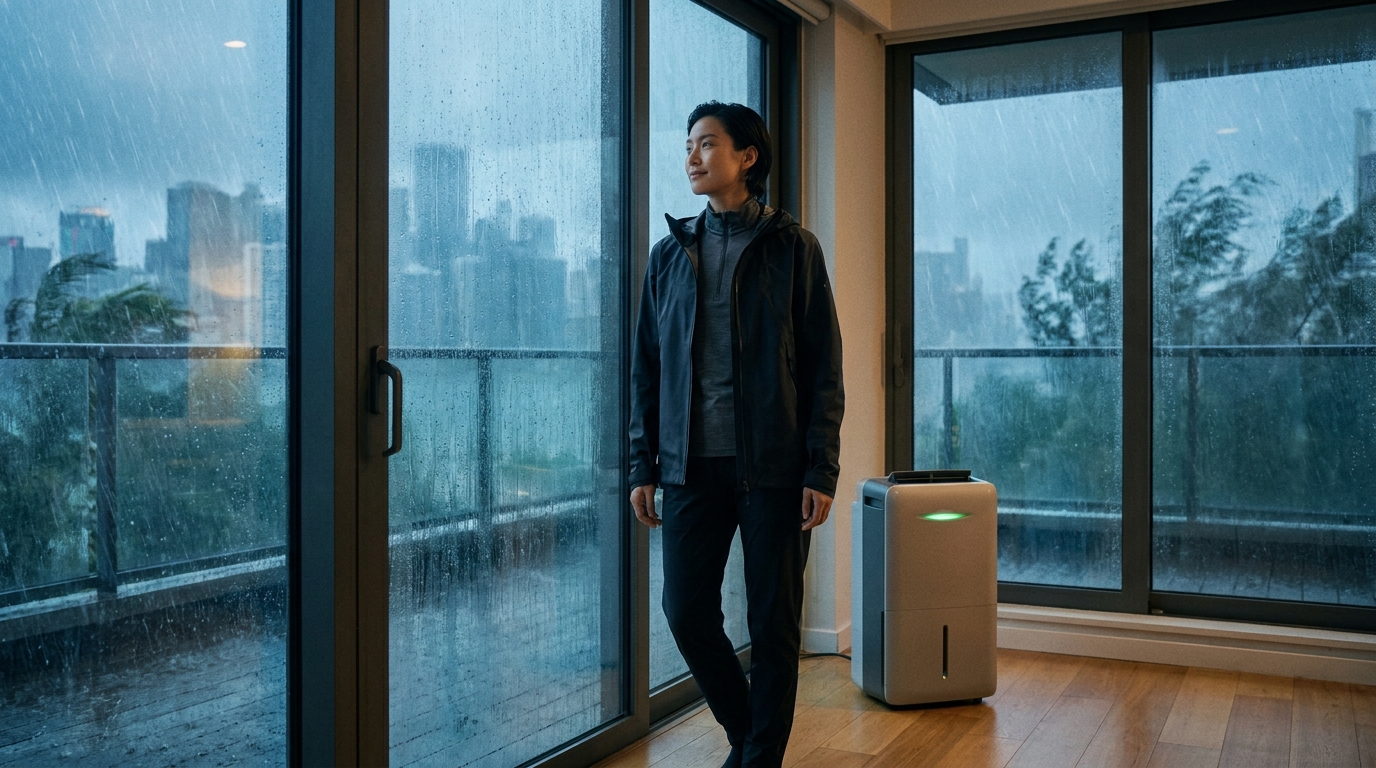 【颱風豪雨季】現代生活者的濕黏解方：告別身體不適與居家困擾，提升生活品質