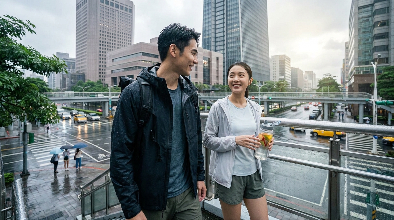 炎夏午後雷雨季，都市人擺脫濕黏悶熱的機能穿搭與健康指南