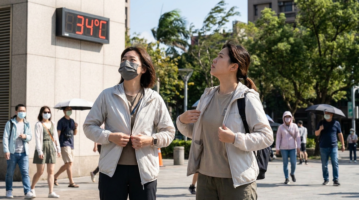 迎戰換季溫差：秋老虎高溫飆36°C，東北季風轉涼穿搭與健康指南