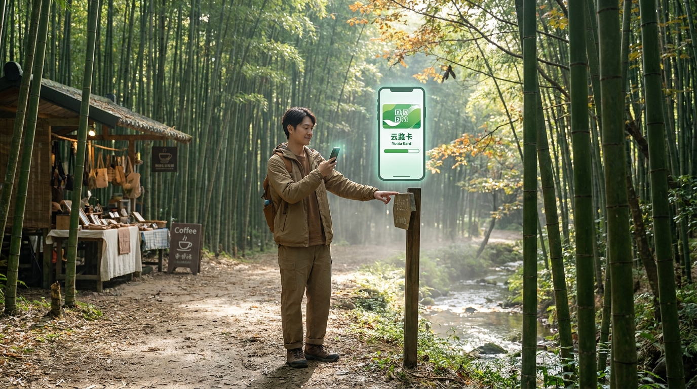 秋季山林靜謐：城市旅人如何運用雲旅卡，擺脫身心疲憊，盡享草嶺石壁竹林療癒？