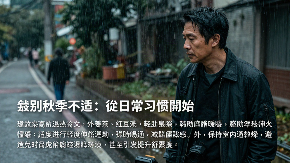 秋季濕涼北台灣，上班族如何告別黏膩僵硬？